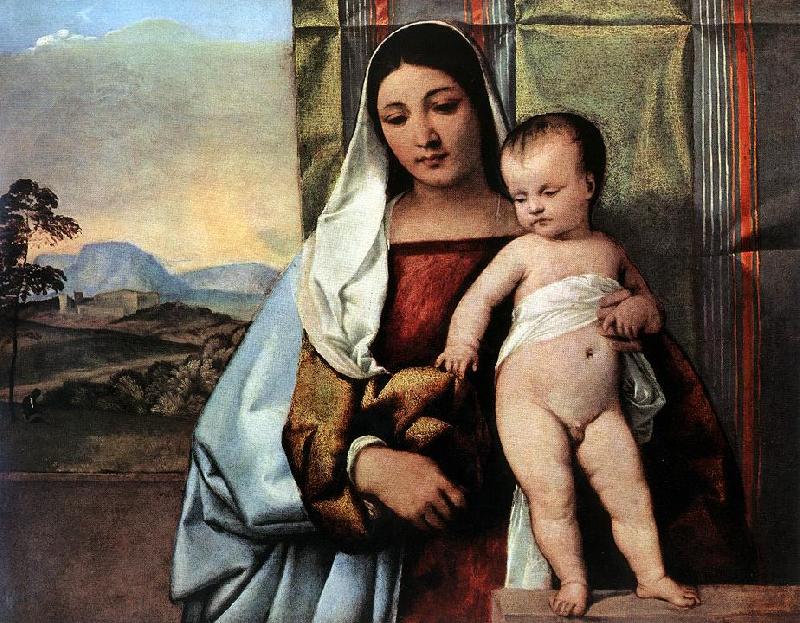 TIZIANO Vecellio Gipsy Madonna r oil painting image
